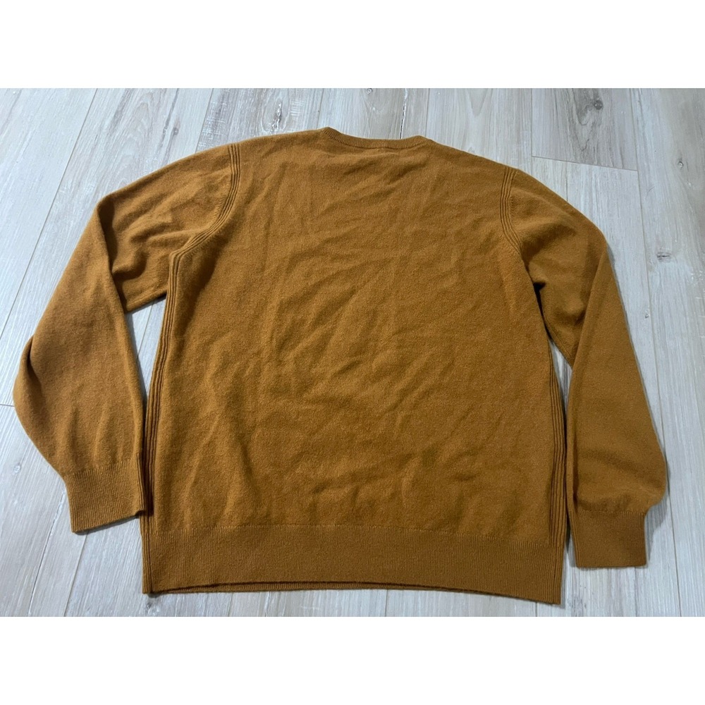 Todd Snyder Men's Sweater Crewneck 100% Cashmere Old Gold Xl View 5